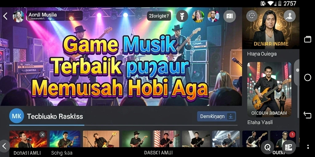 Screenshot gameplay 2757 menampilkan momen seru bermain musik.