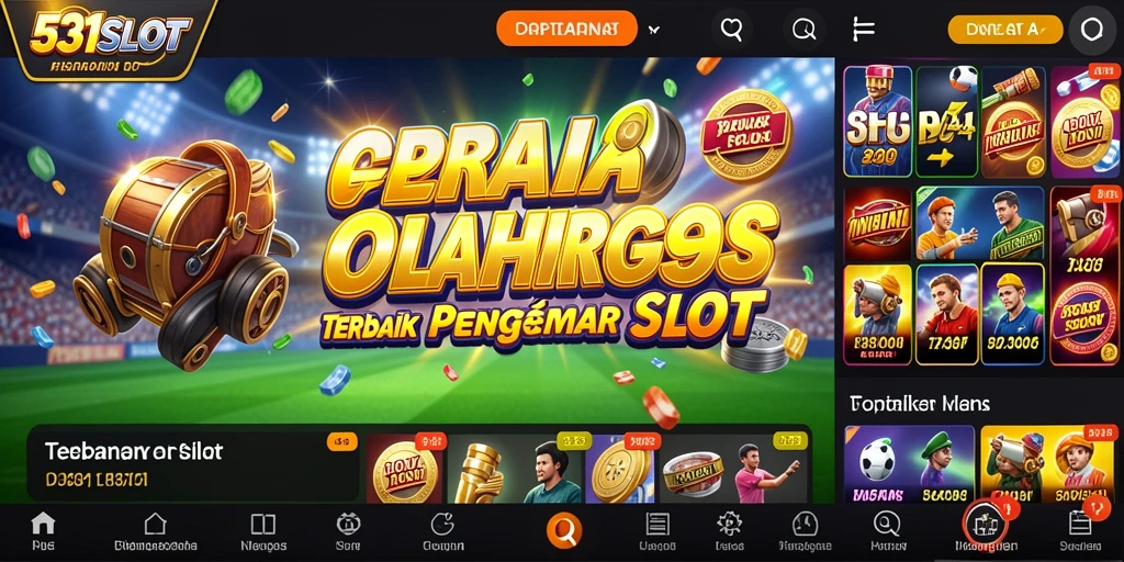 Gameplay seru dalam 531SLOT yang menghadirkan slot bertema olahraga.