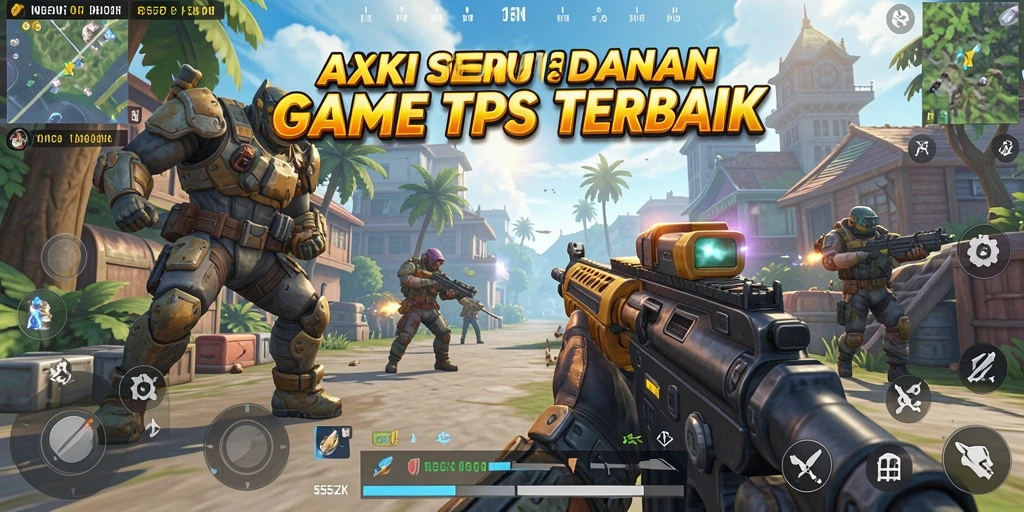 Gameplay TPS seru dalam 555ZK dengan aksi mendebarkan.
