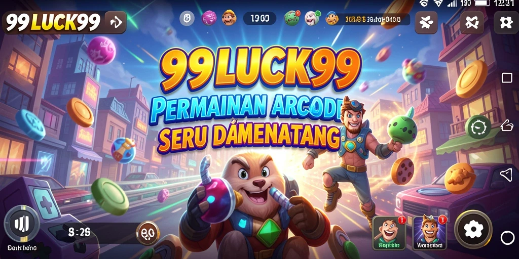 Tampilan seru gameplay 99LUCK99 dengan tantangan Arcade yang menarik.