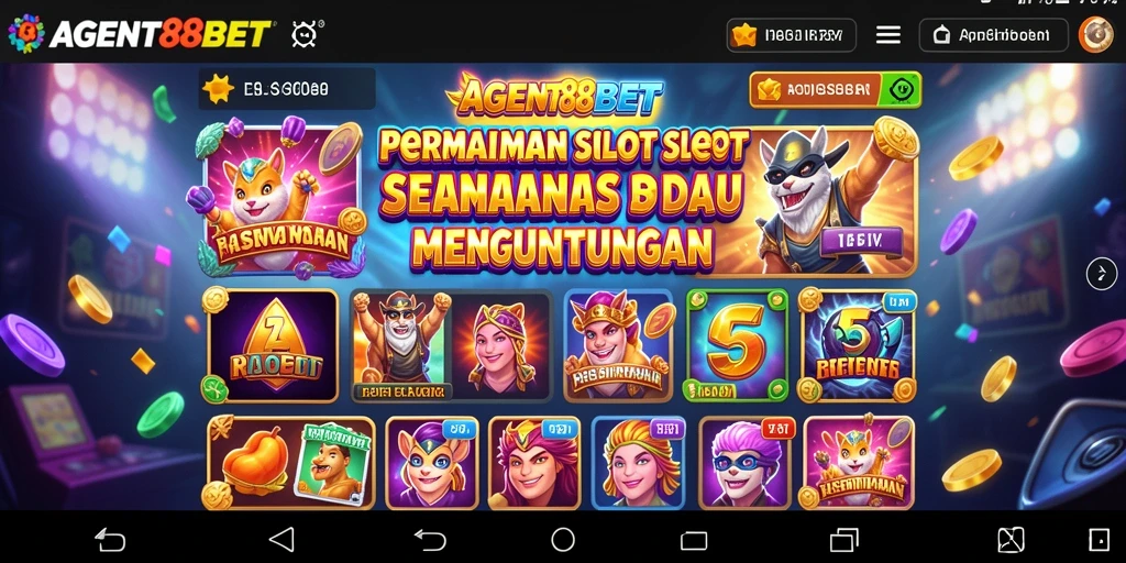 Tampilan gameplay Slot AGENT88BET yang menarik dan mendebarkan.