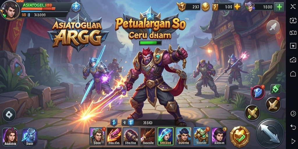 Tampilan menarik dari gameplay seru ASIATOGEL88.