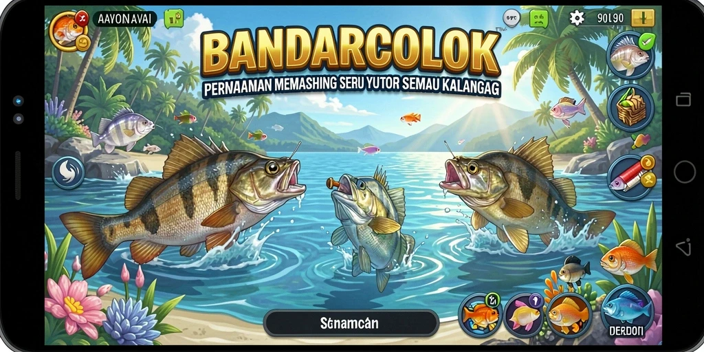 Tangkapan ikan menakjubkan dalam gameplay BANDARCOLOK.