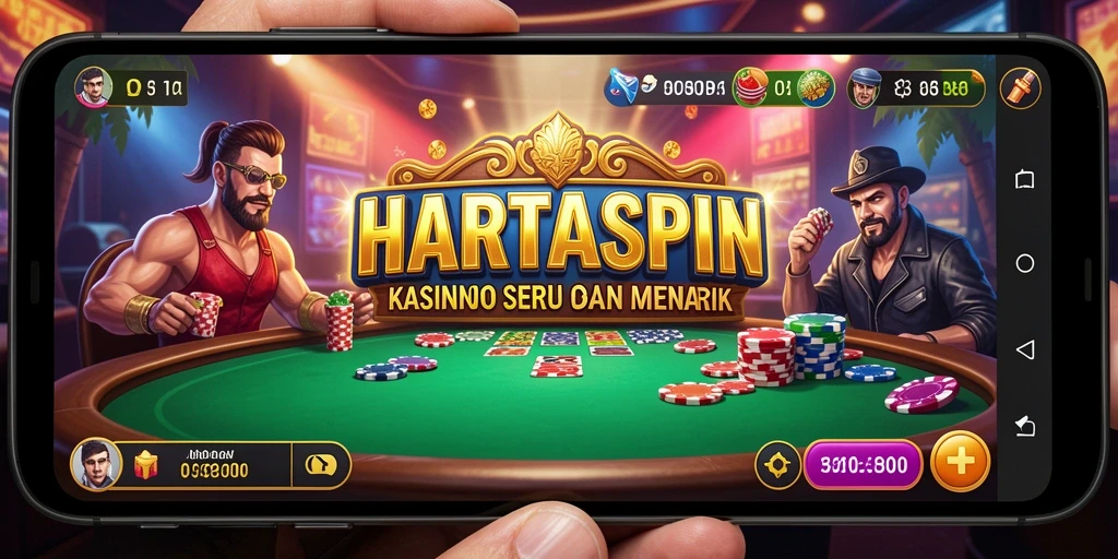 Tampilan menarik dan responsif saat bermain Kasino di HARTASPIN.