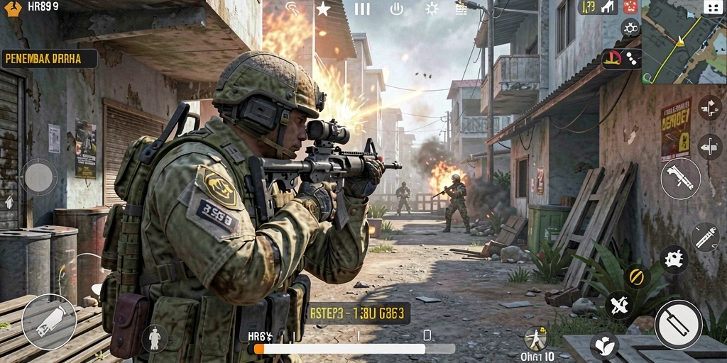 Tampilan gameplay dinamis dan seru dari HR89.