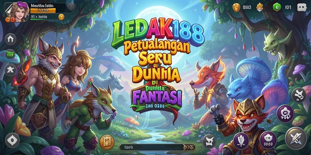 Tampilan gameplay seru di dunia fantasi LEDAK188.