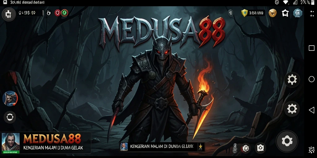 Tampilan menyeramkan gameplay MEDUSA88 yang menggugah adrenalin.