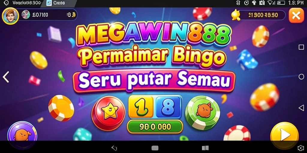 Tampilan permainan Bingo seru di MEGAWIN888.