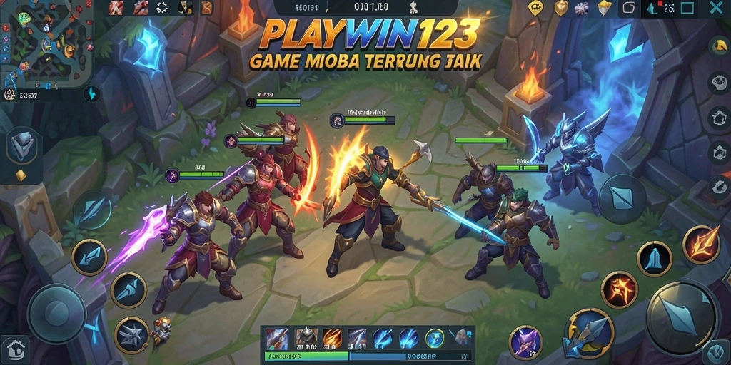 Tampilan gameplay intens dari PLAYWIN123 dengan aksi seru.
