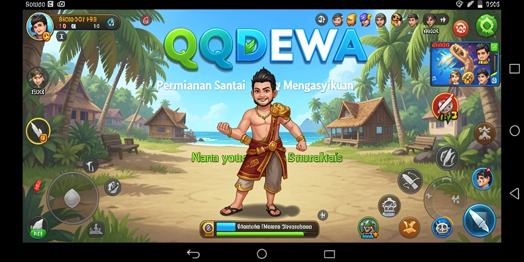 Tampilan gameplay QQDEWA dengan berbagai mini-game yang mengasyikkan.