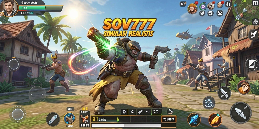 Tangkapan layar gameplay SOV777 yang menunjukkan simulasi mendalam dan interaktif.