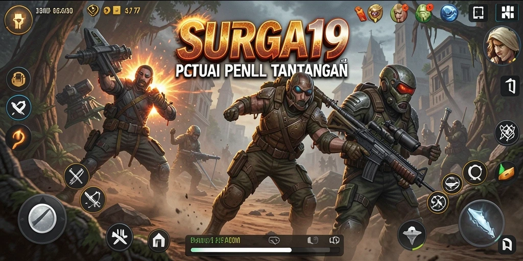 Tampilan gameplay SURGA19 yang menegangkan dan mendebarkan.