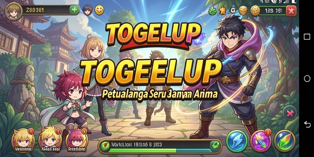 Screenshot TOGELUP menunjukkan aksi seru dalam dunia Anime.