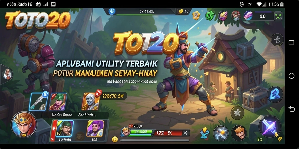 Tampilan antarmuka TOTO20 yang simpel dan efektif untuk manajemen aktivitas.
