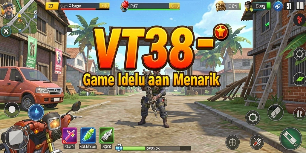 Screenshot gameplay VT38 menampilkan momen seru dalam permainan Idle.